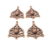 100 Antique Copper Connector Charm Antique Copper Plated Metal (33x25mm) G11533