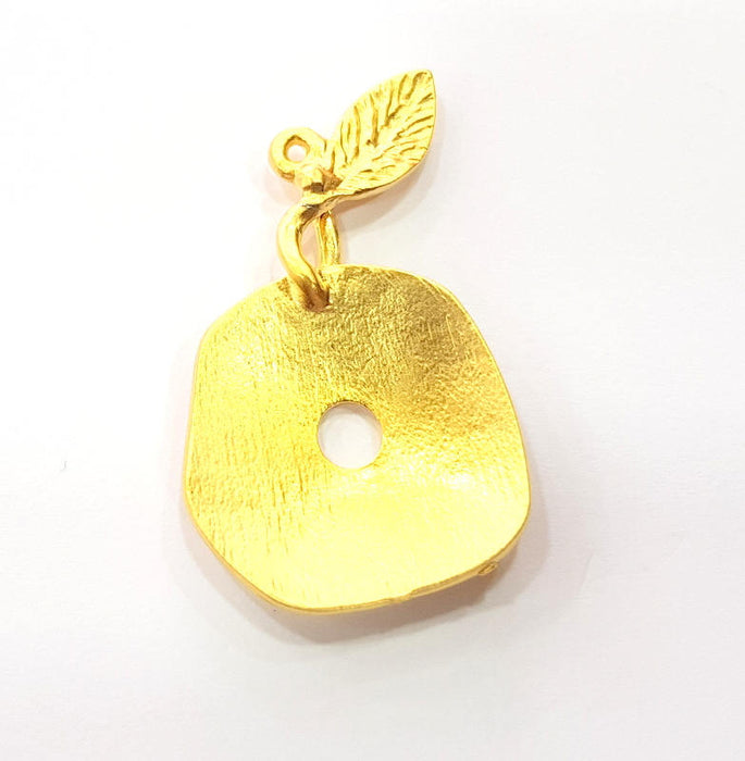 Gold Charm Gold Plated Charms (39x23mm)  G9654