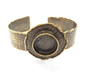 Bangle Blanks Antique Bronze Bracelet Blanks Cuff Blanks Adjustable Bracelet Blank Antique Bronze Plated Brass (19mm Blanks) G9686