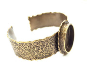 Bangle Blanks Antique Bronze Bracelet Blanks Cuff Blanks Adjustable Bracelet Blank Antique Bronze Plated Brass (24x17mm Blanks) G9687