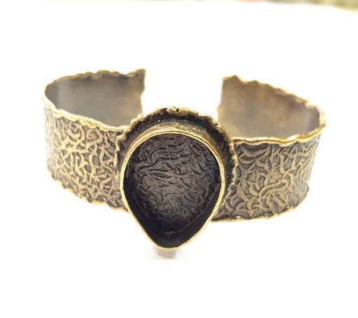 Bangle Blanks Antique Bronze Bracelet Blanks Cuff Blanks Adjustable Bracelet Blank Antique Bronze Plated Brass (24x17mm Blanks) G9689