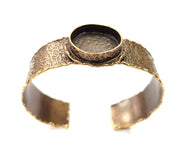 Bangle Blanks Antique Bronze Bracelet Blanks Cuff Blanks Adjustable Bracelet Blank Antique Bronze Plated Brass (20mm Blanks) G9690