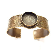 Bangle Blanks Antique Bronze Bracelet Blanks Cuff Blanks Adjustable Bracelet Blank Antique Bronze Plated Brass (20mm Blanks) G9690