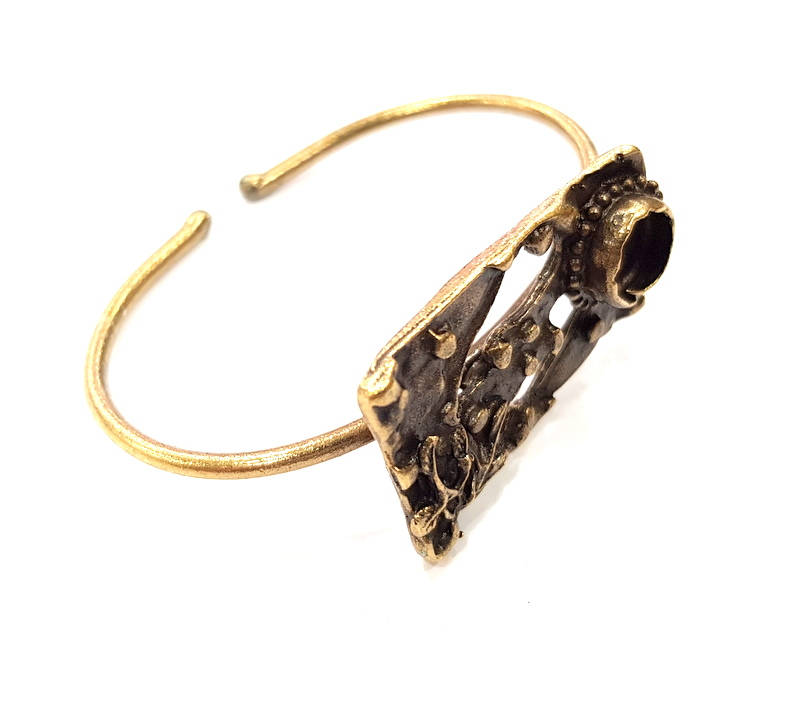 Bangle Blanks Antique Bronze Bracelet Blanks Cuff Blanks Adjustable Bracelet Blank Antique Bronze Plated Brass (10mm Blanks) G9692