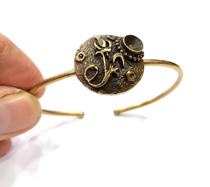 Bangle Blanks Antique Bronze Bracelet Blanks Cuff Blanks Adjustable Bracelet Blank Antique Bronze Plated Brass (6mm Blanks) G9693