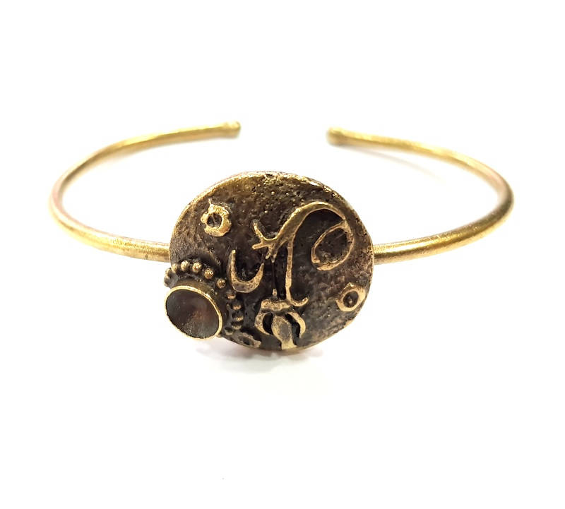 Bangle Blanks Antique Bronze Bracelet Blanks Cuff Blanks Adjustable Bracelet Blank Antique Bronze Plated Brass (6mm Blanks) G9693