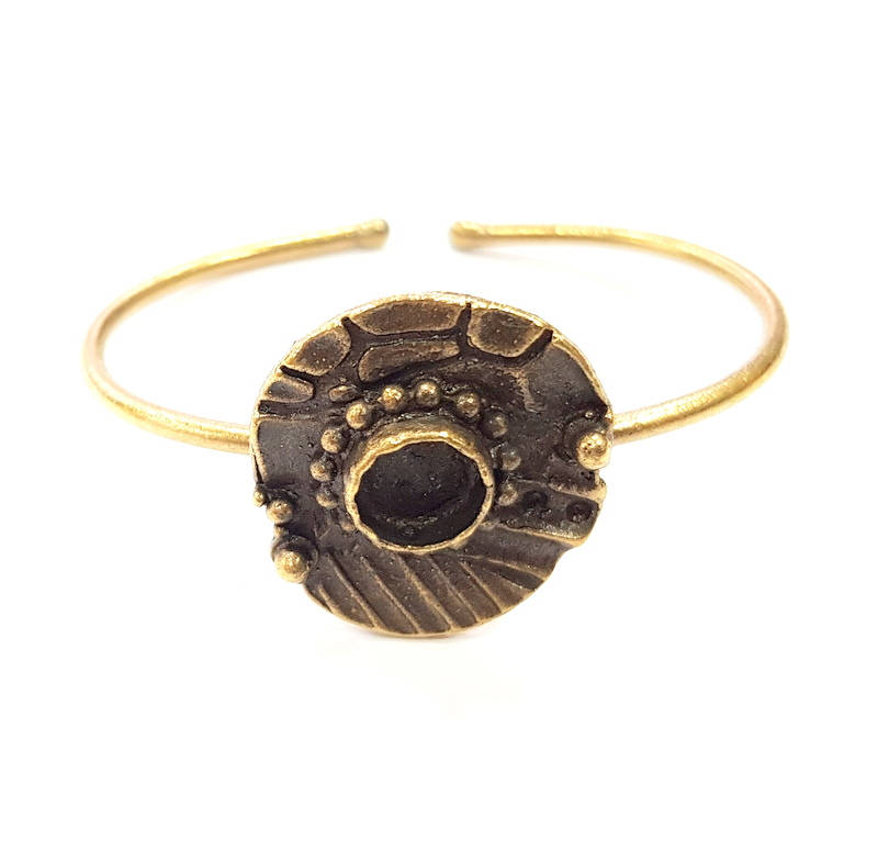 Bangle Blanks Antique Bronze Bracelet Blanks Cuff Blanks Adjustable Bracelet Blank Antique Bronze Plated Brass (10mm Blanks) G9694