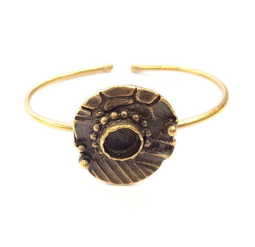 Bangle Blanks Antique Bronze Bracelet Blanks Cuff Blanks Adjustable Bracelet Blank Antique Bronze Plated Brass (10mm Blanks) G9694