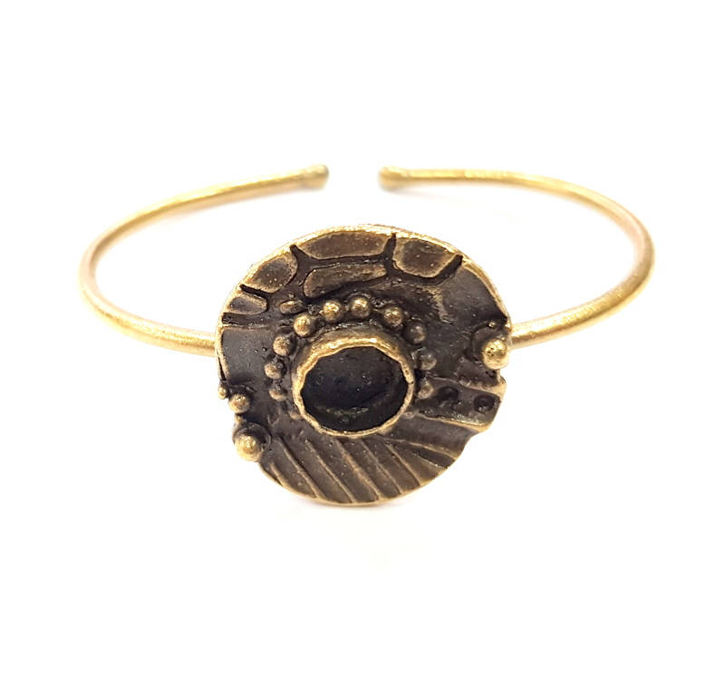 Bangle Blanks Antique Bronze Bracelet Blanks Cuff Blanks Adjustable Bracelet Blank Antique Bronze Plated Brass (10mm Blanks) G9694