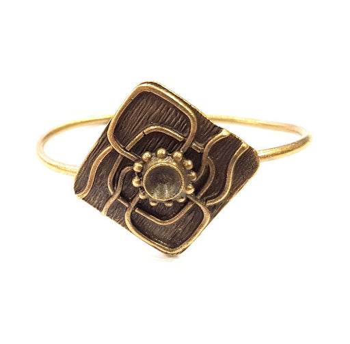 Bangle Blanks Antique Bronze Bracelet Blanks Cuff Blanks Adjustable Bracelet Blank Antique Bronze Plated Brass (6mm Blanks) G9699