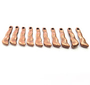10 Copper Charm Antique Copper Charm Antique Copper Plated Metal (20x5mm) G11601