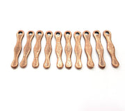 10 Copper Charm Antique Copper Charm Antique Copper Plated Metal (25x5mm) G11610