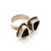 Silver Ring Setting Resin Ring Bezel Blank Cabochon Base Adjustable inlay Ring Mounting (9x7mm) Antique Silver Plated Brass G9734