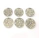 6 Silver Charms Antique Silver Plated Metal (20mm) G11625