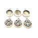 6 Silver Pendant Blank Bezel Base Setting inlay Blank Earring Base Resin Blank Mountings Antique Silver Plated (10mm round blank)  G11649