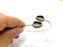 Silver Bracelet Blank Bangle Blank Cuff Blank Adjustable Bracelet inlay Blank Antique Silver Plated Brass (14x10mm Blanks) G9763