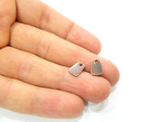20 Copper Flake Charm Antique Copper Charm Antique Copper Plated Metal ( 10x7mm) G11657