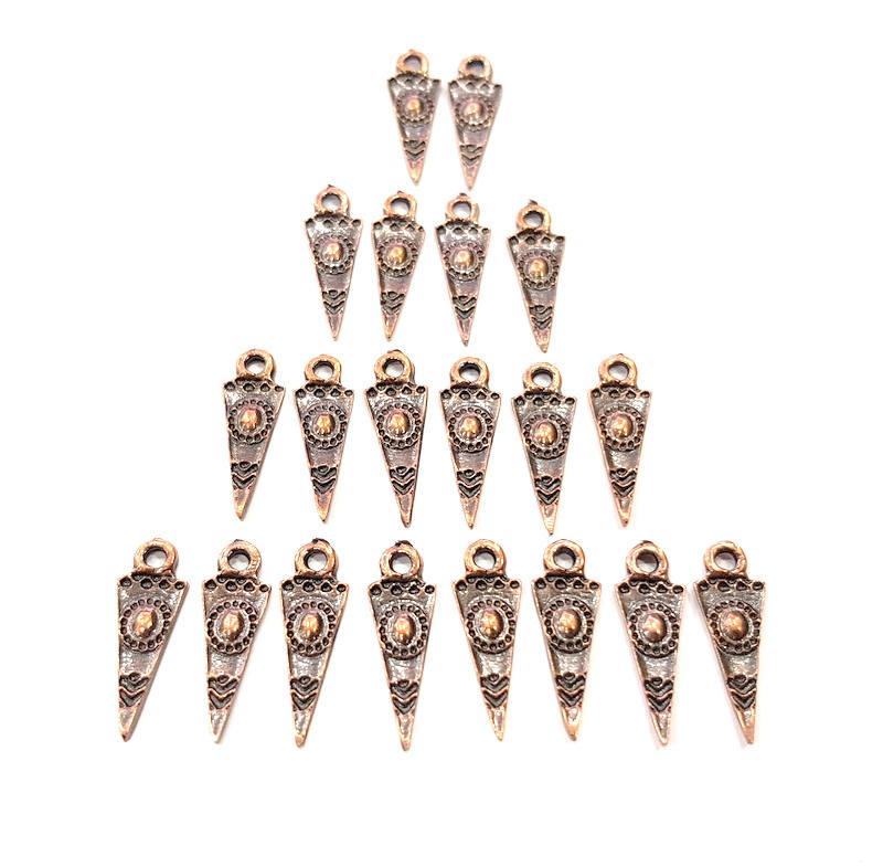 20 Copper Charm Antique Copper Charm Antique Copper Plated Metal ( 18x6mm) G11658