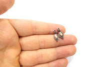 20 Copper Charm Antique Copper Charm Antique Copper Plated Metal ( 17x7mm) G11659