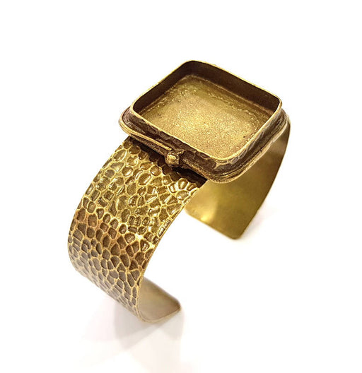 Bangle Blanks Antique Bronze Bracelet Blanks Cuff Blanks Adjustable Bracelet Blank Antique Bronze Plated Brass (25x25mm Blanks) G11761