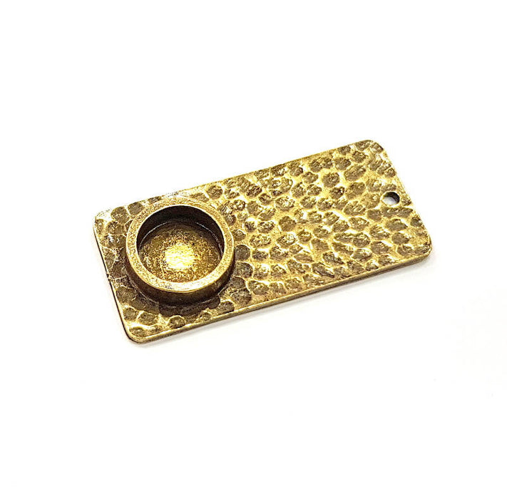 10 Antique Bronze Pendant Blank inlay Blank Mosaic Blank Resin Blank Bezel Base Setting Mountings Antique Bronze Plated (10mm blank) G11738