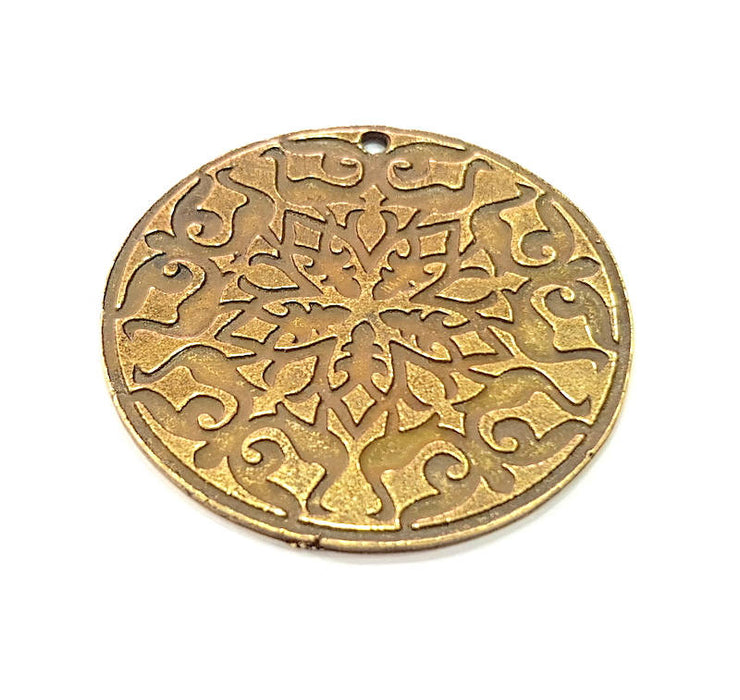 Antique Bronze Pendant Antique Bronze Plated Metal ( 40mm) G11680