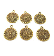 10 Antique Bronze Charm Antique Bronze Plated Metal Charms (21mm) G10602
