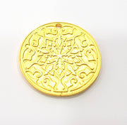 Gold Charms Gold Plated Metal (30mm)  G11691