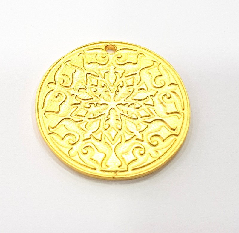 Gold Charms Gold Plated Metal (30mm)  G11691