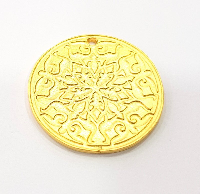 Gold Charms Gold Plated Metal (30mm)  G11691