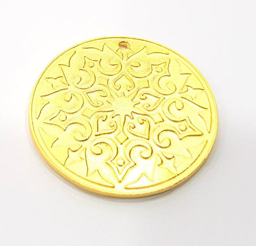 Gold Pendant Gold Plated Pendant (40mm)  G11692