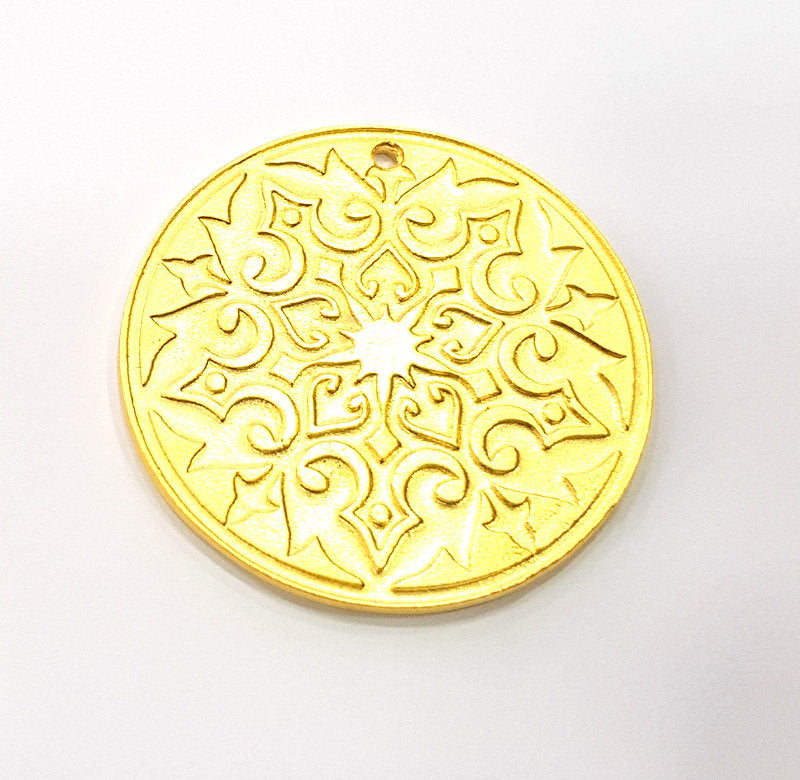Gold Pendant Gold Plated Pendant (40mm)  G11692