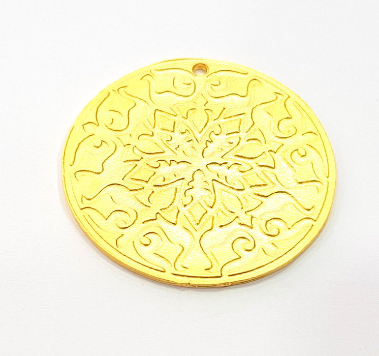 Gold Pendant Gold Plated Metal (40mm)  G11706