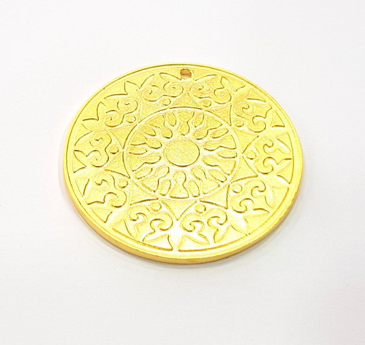 Gold Pendant Gold Plated Metal (40mm)  G11712