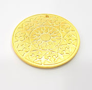 Gold Pendant Gold Plated Metal (40mm)  G11712