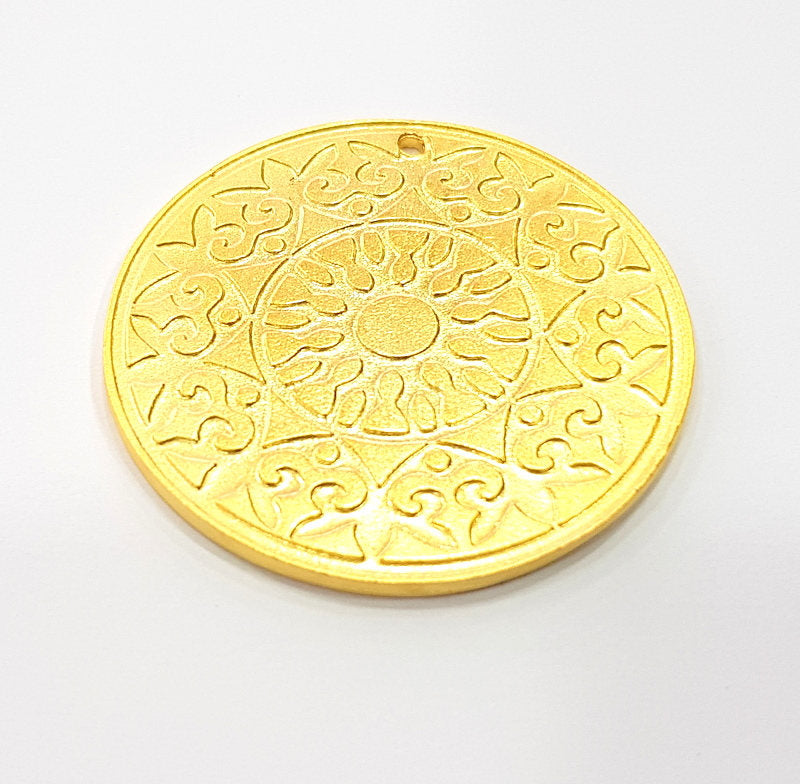 Gold Pendant Gold Plated Metal (40mm)  G11712
