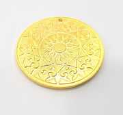 Gold Pendant Gold Plated Metal (40mm)  G11712