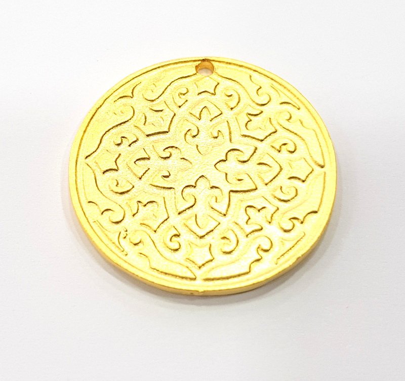 Gold Charms Gold Plated Metal (30mm)  G11714