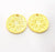 2 Gold Charms Gold Plated Metal (20mm)  G11720
