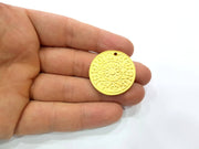 2 Gold Charms Gold Plated Metal (30mm)  G11721