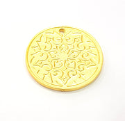 Gold Charms Gold Plated Metal (30mm)  G11728