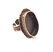 Copper Ring Settings inlay Ring Blank Mosaic Ring Bezel Base Cabochon Mountings (25x18mm blank ) Antique Copper Plated Brass G11768
