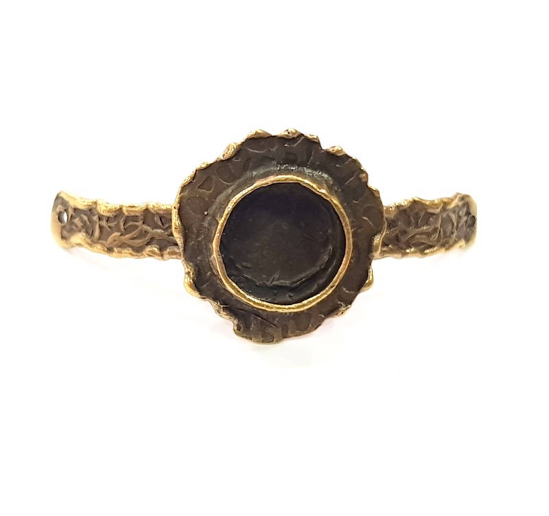Bangle Blanks Antique Bronze Bracelet Blanks Cuff Blanks Adjustable Bracelet Blank Antique Bronze Plated Brass (10mm Blanks) G11779