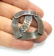 2 Antique Copper Charm Antique Copper Plated Charm (40x40mm) G9791