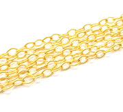 Gold Chain Gold Plated Chain 1 Meter - 3.3 Feet  (8x5 mm) G9800