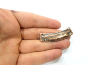 2 Antique Copper Charm Antique Copper Plated Charm (58x13mm) G9807