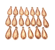 20 Drop Charm Antique Copper Charm Antique Copper Plated Charm (17x7mm) G9824