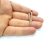 10 Antique Copper Charm Antique Copper Plated Charm (36x6mm) G9825