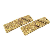 2 Antique Bronze Plated Pendant (48x16mm) G9826