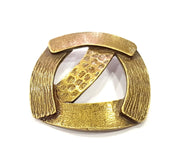 2 Antique Bronze Plated Pendant (40x40mm) G9832